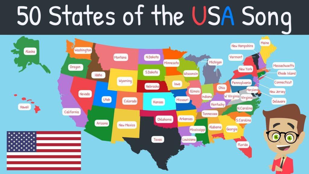 Fifty States of America Song